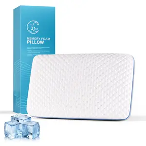 COOKEY Cooling Memory Foam Pillow,Standard Size Bed Pillows for Sleeping,Ergonomic Pillow for Side,Back,Stomach Sleepers