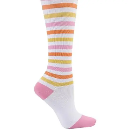 Pink Peach White Stripe