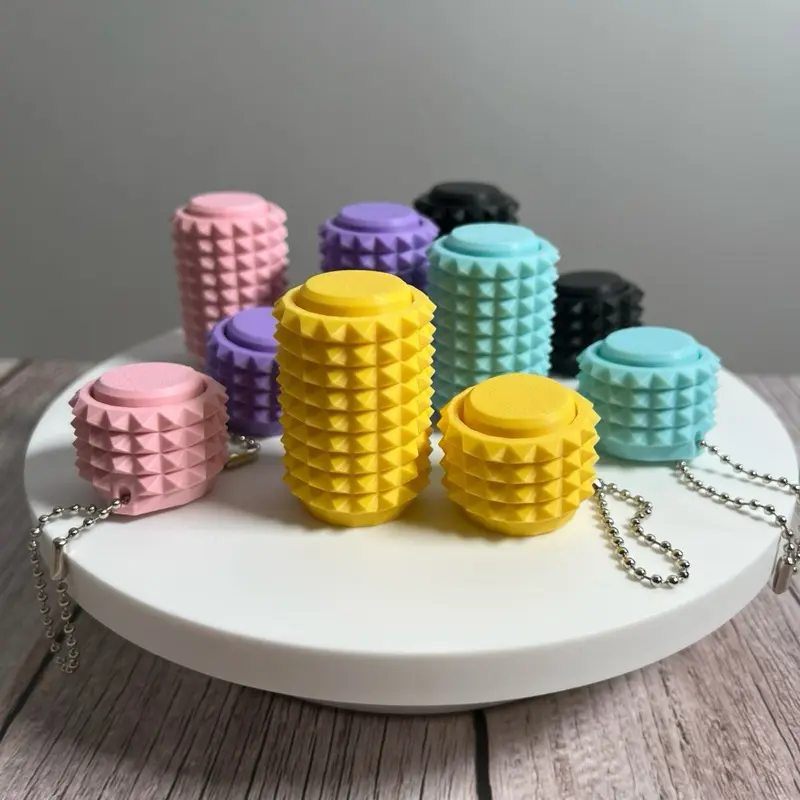 The Spiky Click Stick MINIS Bundle | Keychain, Customizable, STIM, ADHD, Mechanical Switch, 3D Print.