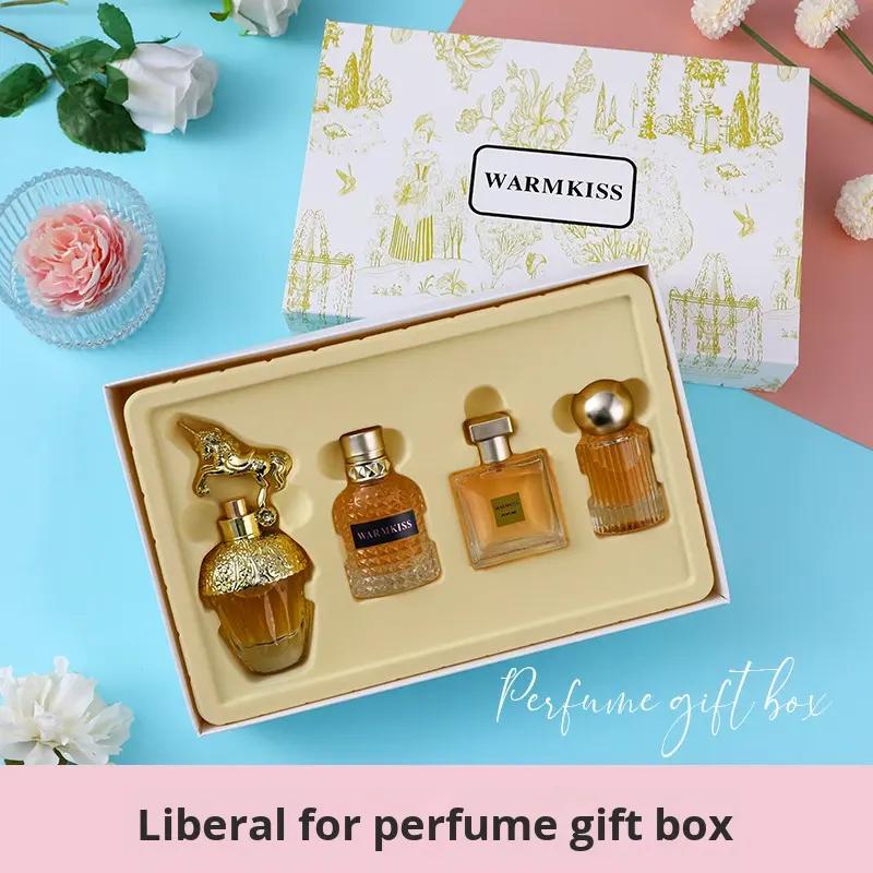 WARMKISS Women's Perfume Set | 50MI+30ml*2+25ml | 4-Piece Luxury Fragrance Collection | Long-Lasting perfume | with Floral & Fresh Notes | Ideal Gift for Her on Birthday & Anniversary | long lasting perfumes | mini perfumes | ok perfume