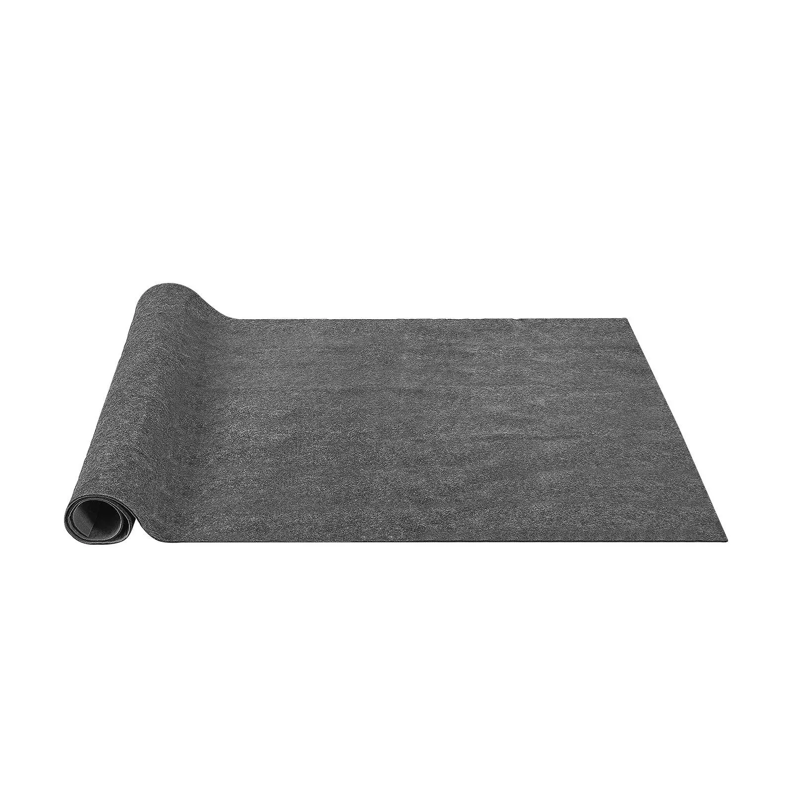 Rug Pad, 5'x8' 1/4" Thick Slip-Resistant Dual Surface Cushion - Polyester Felt + Latex, Gray, Safe for All Floors, 3-4 sq ft Protective Carpet Padding