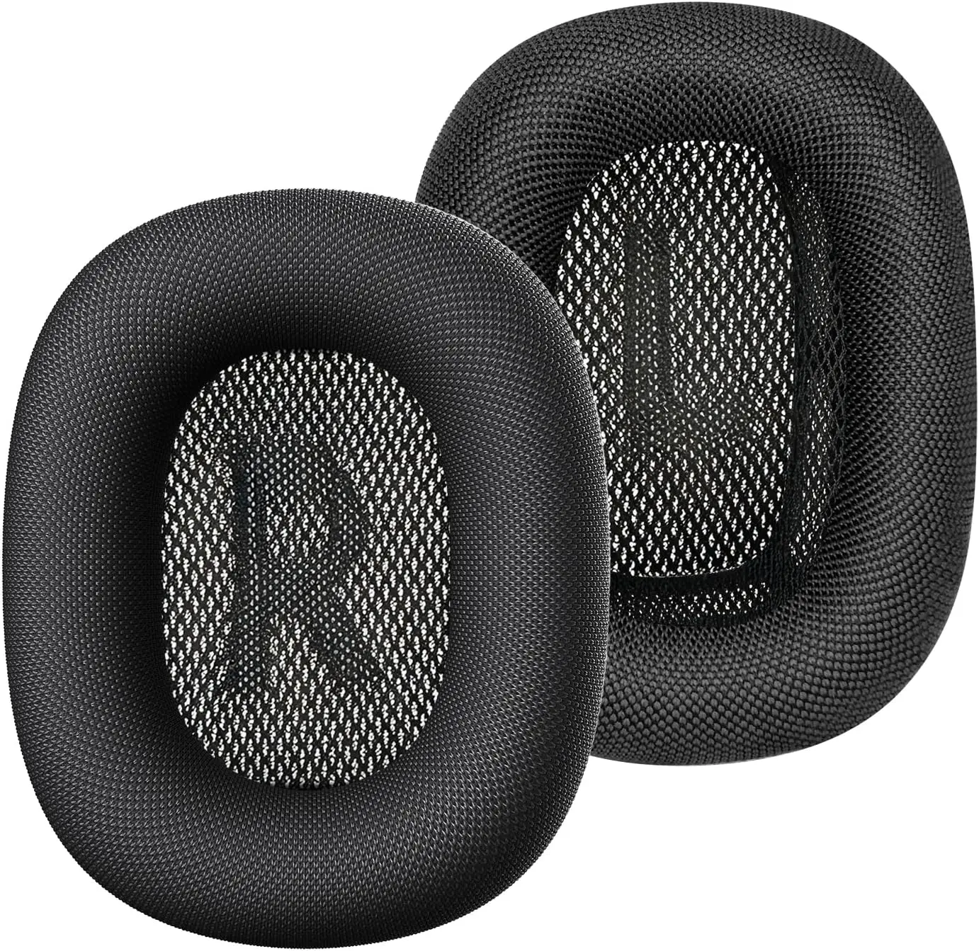 Ear Cushions for AirPods Max, Durable Mesh Fabric, Soft Foam Earpads, Replacement Ear Covers Cups with Magnet for Apple AirPod Max (Black)