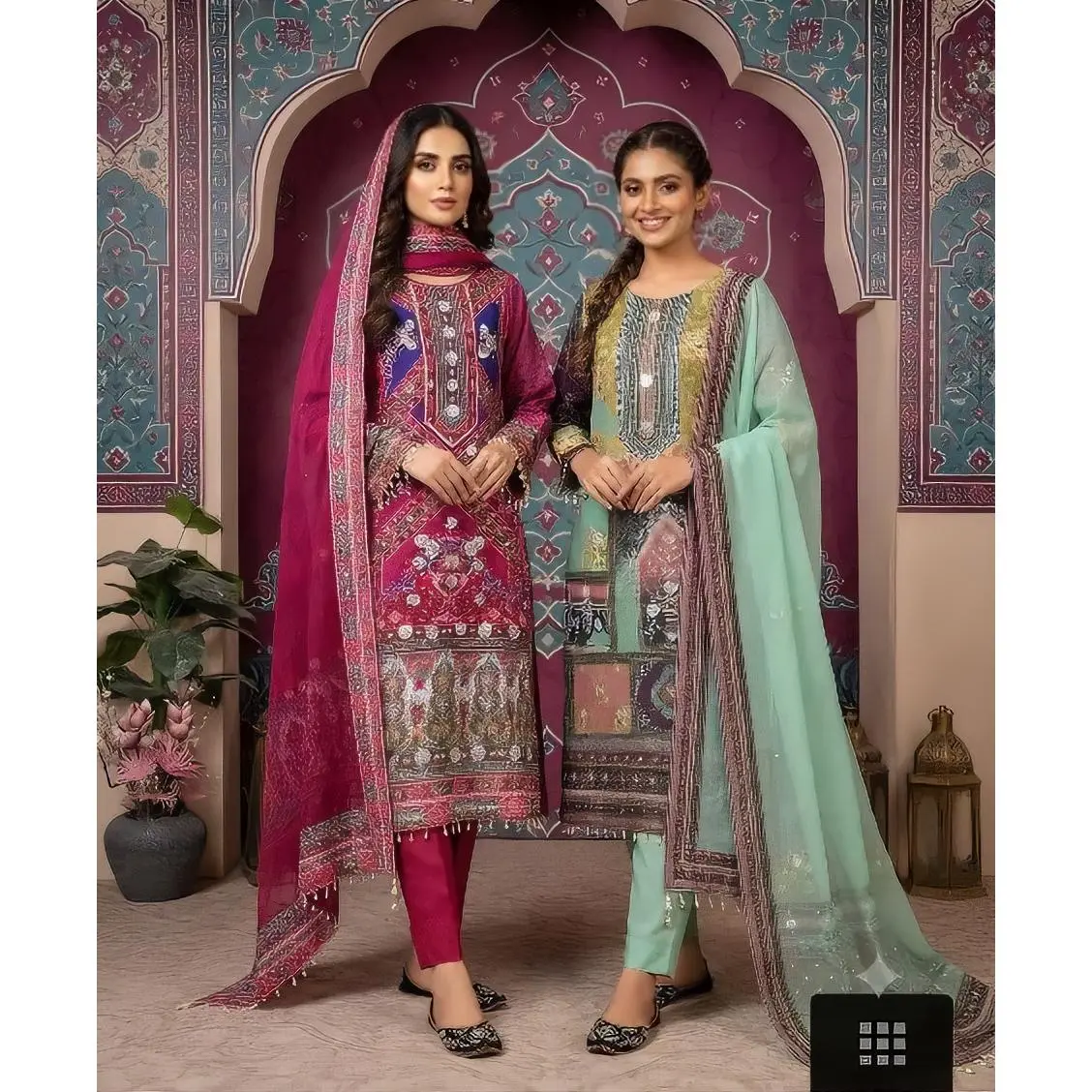 Elegant Pakistani Bridal Outfit with Intricate Embroidery and Rich Colors for Special Occasions Salwar