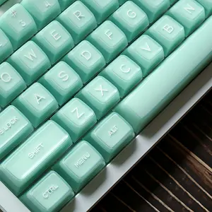 New Jade Key Cap Set- 142 Keys RSA Profile Shine Through Keycaps PBT Keycaps Double Shot Custom Keycaps for Mechanical Keyboar