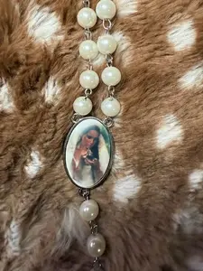 ldr lana veil pearl rosary necklace