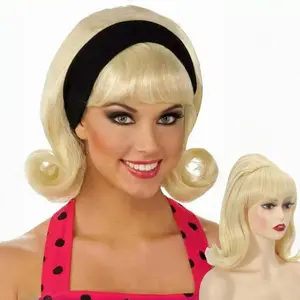 Blonde Beehive Wig Women 50s 60s 70s Wig with  Retro Bouffant Wigs Drag  Wigs