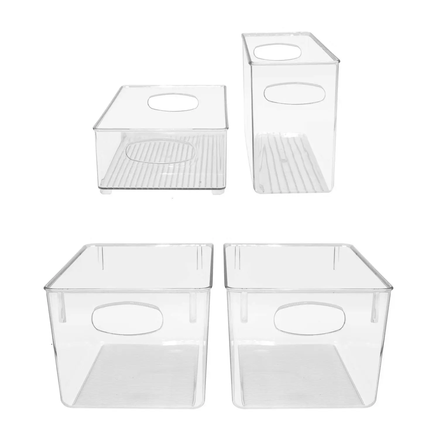 Sorbus 4 Piece Refrigerator and Freezer Organiz er Bins Sorbus 4 Piece Refrigerator and Freezer Organiz er Bins