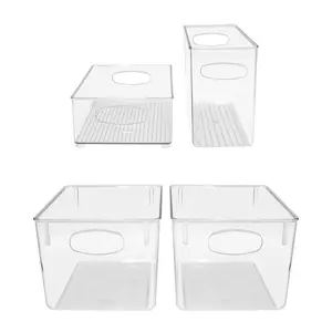 Sorbus 4 Piece Refrigerator and Freezer Organiz er Bins