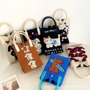 New style lucky fortune small wallet, cute phone bag, new style dog and cat popular handbag, shoulder bag, student crossbody bag