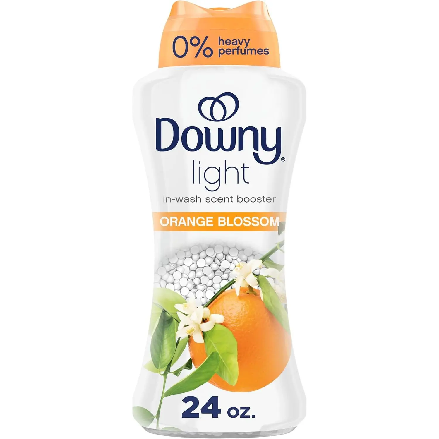 Downy Light Laundry Scent Booster Beads, Orange Blossom Scent, 24.0 OZ, In-wash fabric beads designed to be gentle with a light boost of scent, No Heavy Perfumes