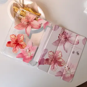 Cute Flower iPad Pro 11 Inch Case, Mini7 Tablet Cover, Air 6/5 Protection, A16 Apple Tablet Protector, Simple Design, Tablet Protective Cover