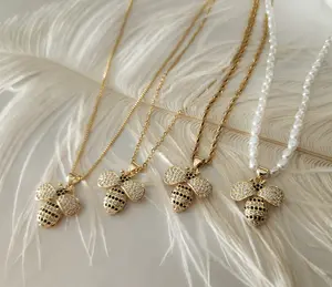 Gold Filled Bee Necklace with Intricate Design for Everyday Wear and Special Occasions Elegant and Versatile Jewelry
