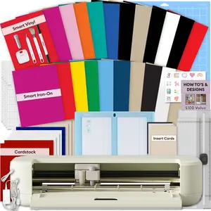 Cricut Explore 5 Crafting Machine Bundle with Smart Vinyl, Smart Iron-On Sheets & Digital Design eBook Cricut Explore 5 Crafting Machine Bundle with Smart Vinyl, Smart Iron-On Sheets & Digital Design eBook