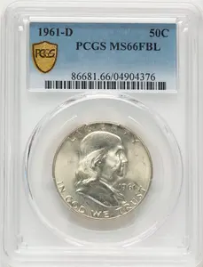Franklin Half Dollars (1961-D 50C, FL PCGS Secure)