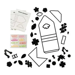 Crafts & Sewing Diamond Press Bright Bouquet Stamp and Die Kit