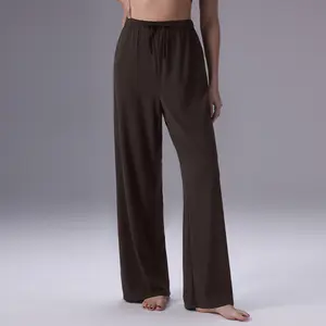 Everleaf High-Waist Straight Leg Pants in Nylon-Spandex Fabric with Micro-Flare for Flattering Fit & Comfortable Wear - Womenswear Bottom