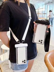 New travel waterproof phone case with a detachable lanyard and waterproof pouch. A universal touchscreen protector suitable for swimming, diving, water sports, beaches, cruises, fitness, sports, and travel. A unisex Mother's Day gift.