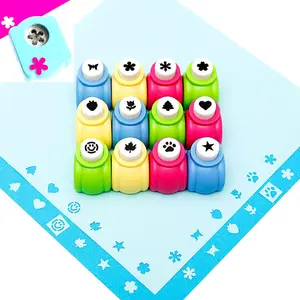 12 count Craft Hole Punch Shapes Set,Small Paper Puncher for ,Single Crafting Scrapbook Punches,,Butterfly,Leaf,Christmas Tree.Heart,Tag  Cards Mini   Arts crafts Punchers Supplies