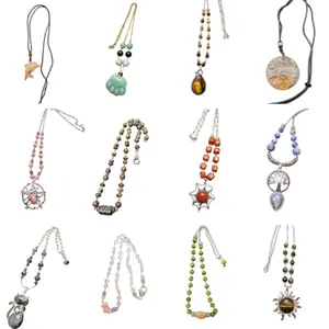Natural Crystal Necklaces - Variety of Designs Including Beaded and Decorative Pendants for Stylish Wear