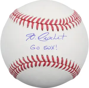 Garret Crochet Boston Red Sox Autographed Baseball with "Go Sox!" Inscription - Fanatics Authentic Certified
