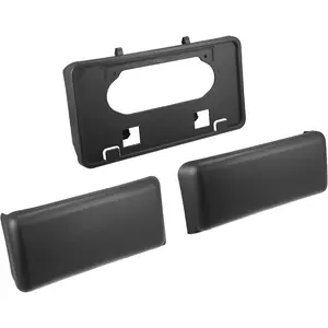 1 Set for Ford F-150 2009-2014 Front Left Right Bumper Guards Insert Pads Cap License Plate Frame Bracket 9L3Z17E810B 9L3Z17A385A