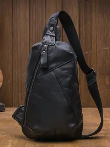 Handmade Chest Bag for Men, Japanese Korean Style Shoulder Bag, Fashion Backpack, Trendy Youth Sports Crossbody Bag, Lightweight Small Bag