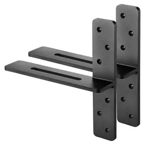 2 Pcs Heavy Duty Floating Shelf Brackets 12 Inch / 304.8 mm Wall Support