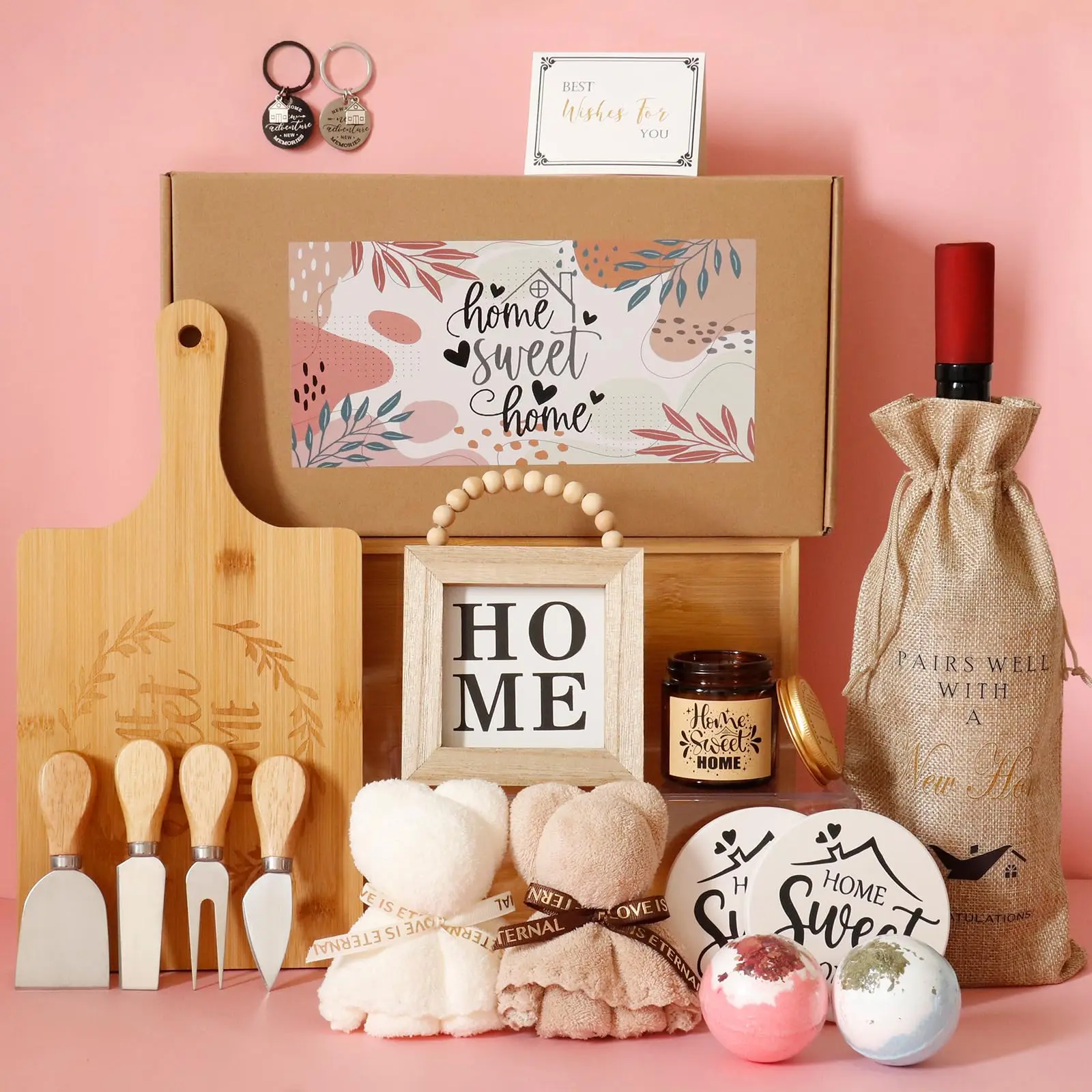 House Warming Gifts Home Gift Ideas  Personalized Housewarming Baskets For Women Kitchen Apartment Basket