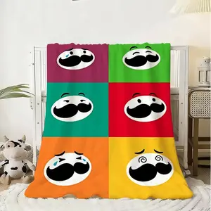 Classic potato P-Pringles Throw Kid-Friendly Flannel Throw Blanket Soft Warm Anti-Static Washable All Season A multi-functional and beautiful blanket suitable for decoration, use and as a gift. Add some fun to your home
