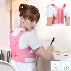 Invisible Posture Manager, Soft Breathable Fabric, Natural Shoulder Opening, Straight Back Support, Comfortable for Running and Sitting