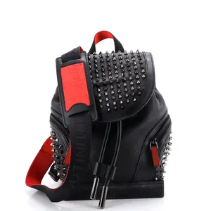 Pre-owned christian louboutin Leather Backpacks Explorafunk Backpack Spiked Small by Rebag