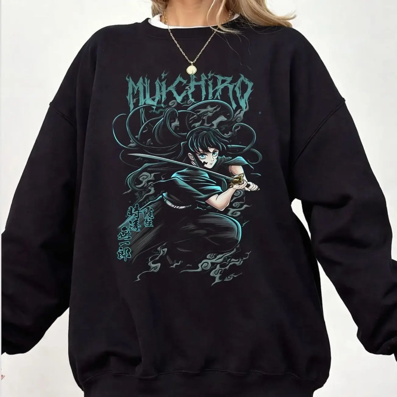 Muichiro Tokito Sweatshirt, Mist Hashira Anime Hoodie