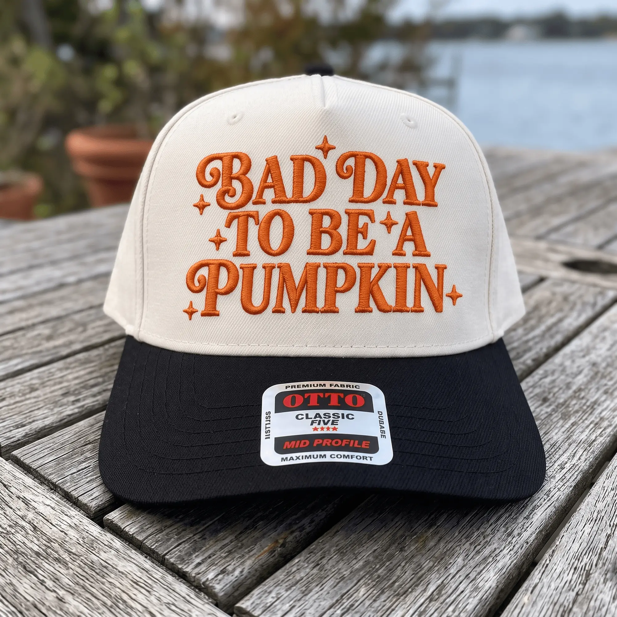 Bad Day To Be A Pumpkin Embroidered Hat Funny Halloween Cap Orange Fall Trucker Hat Pumpkin Gift