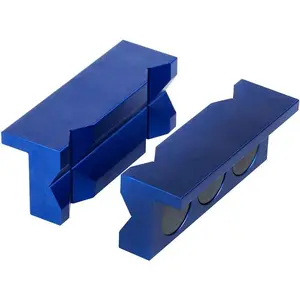 4" Vise Jaw Protective Inserts for Wide Array of Vices - with  (Blue)