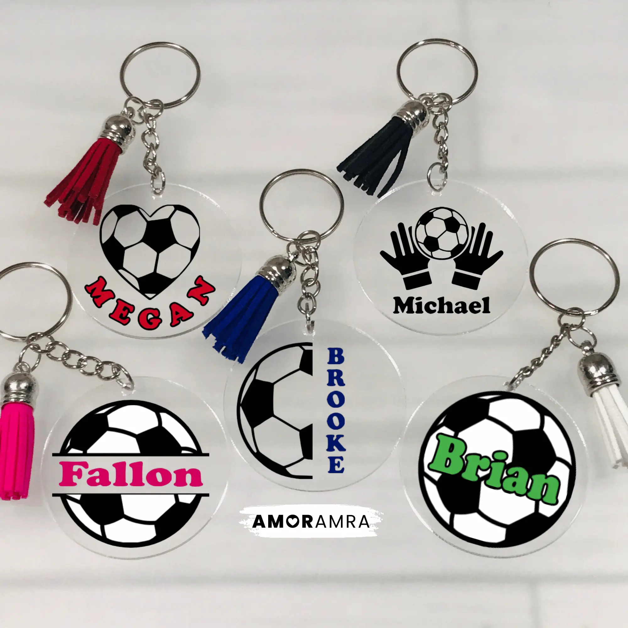 Personalized Soccer Keychain | Fútbol Bag Tag