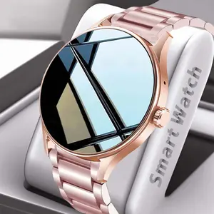 Classic Watch Smartwatch High Definition 1.53 Inch Screen Exclusive Gift Festivals Men And Women BT Call Answering Watch Health Tracker Multiple Sports Modes Notification Reminders Voice Assistant Customize Photos Waterproof Fitness Smartwatches