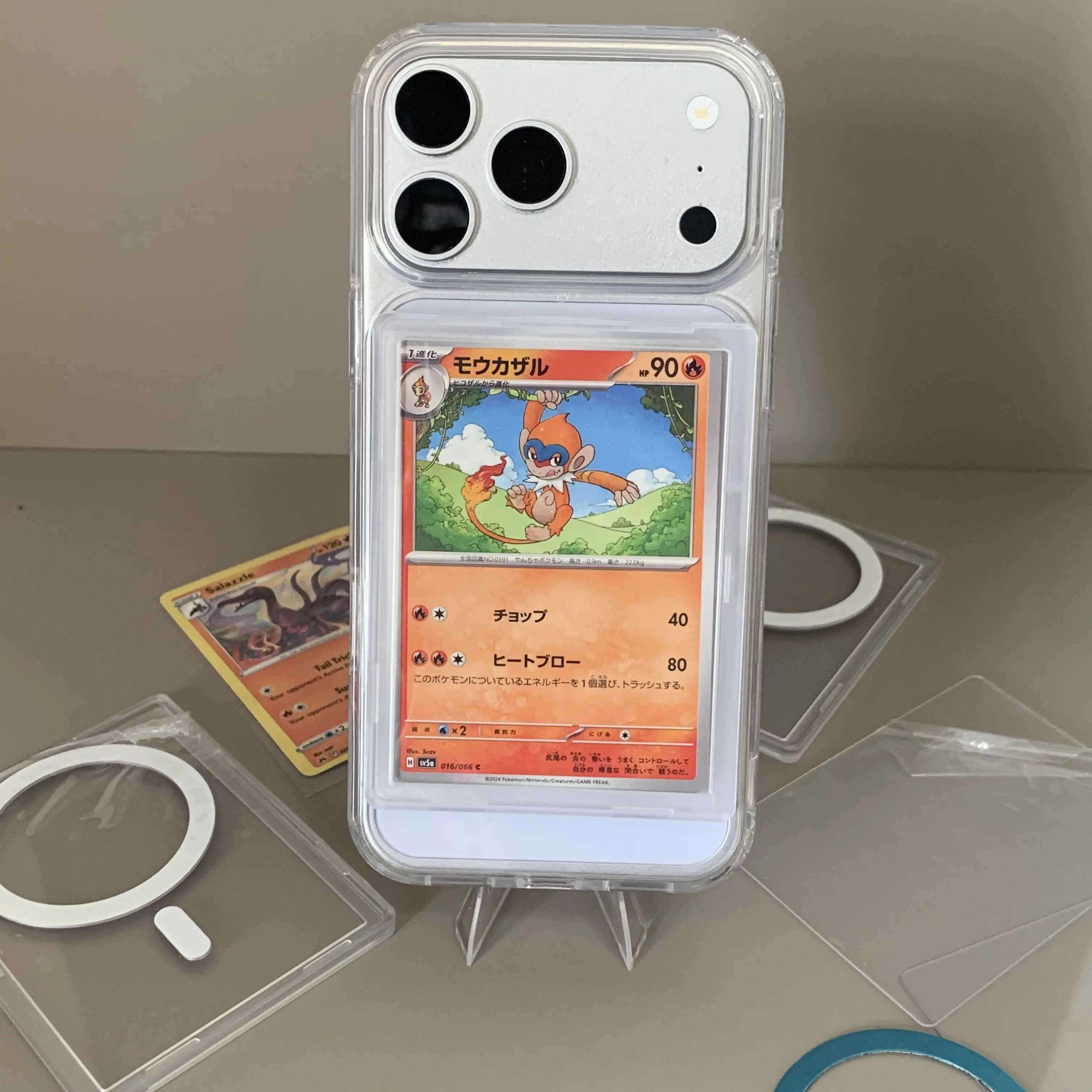 Clear Magnetic Card Case for Pokmon Cards ,Trading Card, Fits Sleeve card  holder - TikTok Shop