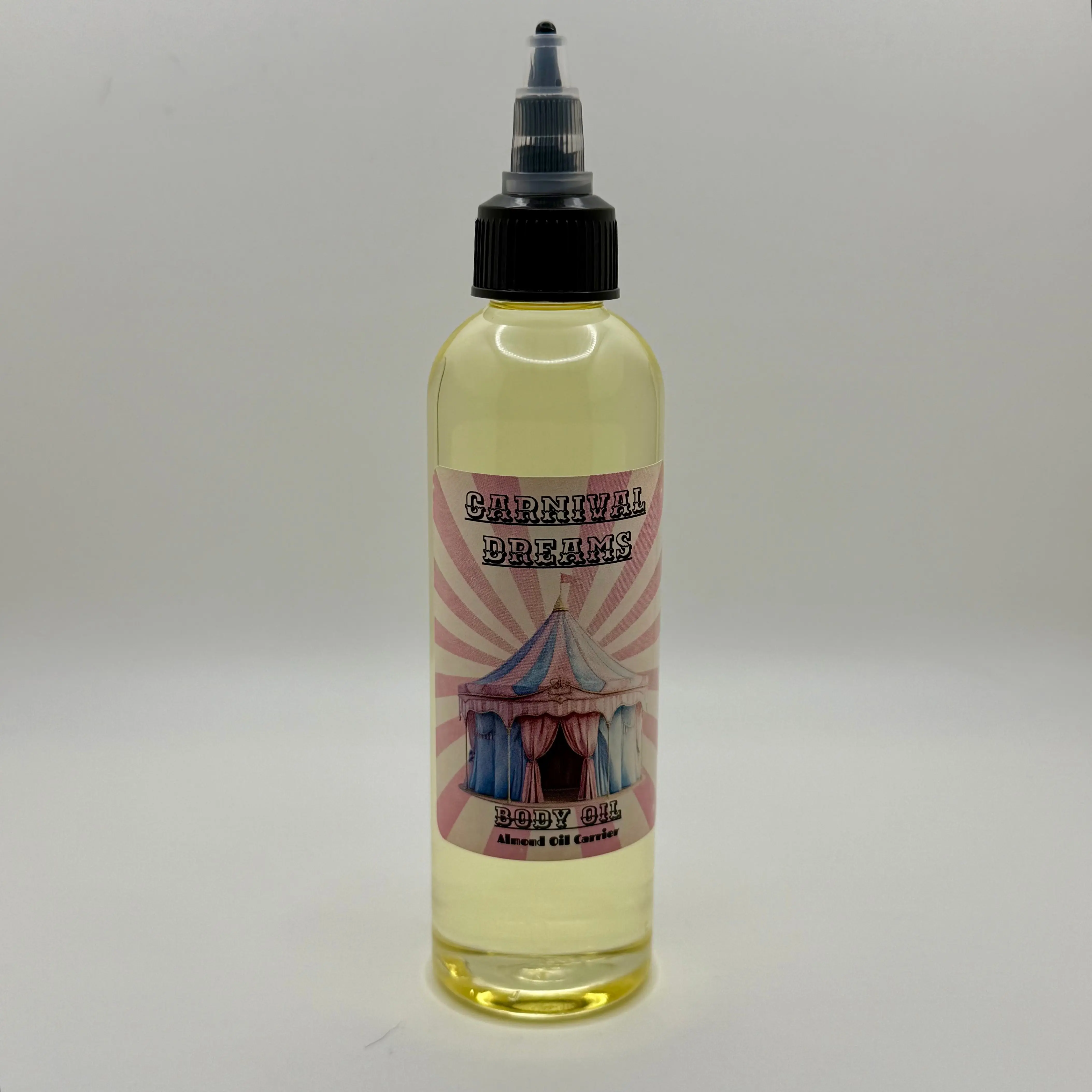 Wilson & Son Spoon Company Luxury Scented Body Oil 4 oz - Fruit Floral Fragrance, Almond Oil-Infused, Smoothing Moisturizer, Hydrating Body Care Product with Nozzle, Single Item