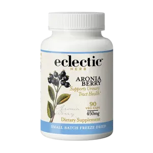Eclectic Herb - Premium Freeze-Dried Aronia Berry Capsules | Urinary Tract Support | Chokeberry Supplement for Urinary Tract Health | Organic, Non-GMO, Vegan