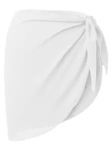 Women's Beach Bandage Sheer Wrap Skirt, Quick-Dry Bikini Cover-Up, Half-Sleeve Swimsuit Wrapper, Stylish and Comfortable, Swimsuit Coverup