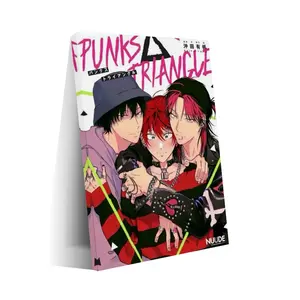 Japanese Gay Comics Punks Triangle Art PosterWall Art Canvas Print Bedroom Living Room Decor