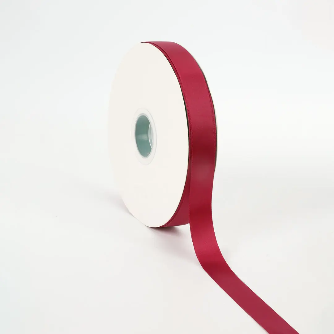 Elegant Double-Face Scarlet Satin Ribbon, Versatile Craft Fabric Ribbon for Gift Wrapping, Floral Bouquets, Wedding Party Decorations (Office Stationery & Gifts Wrapping Supply)