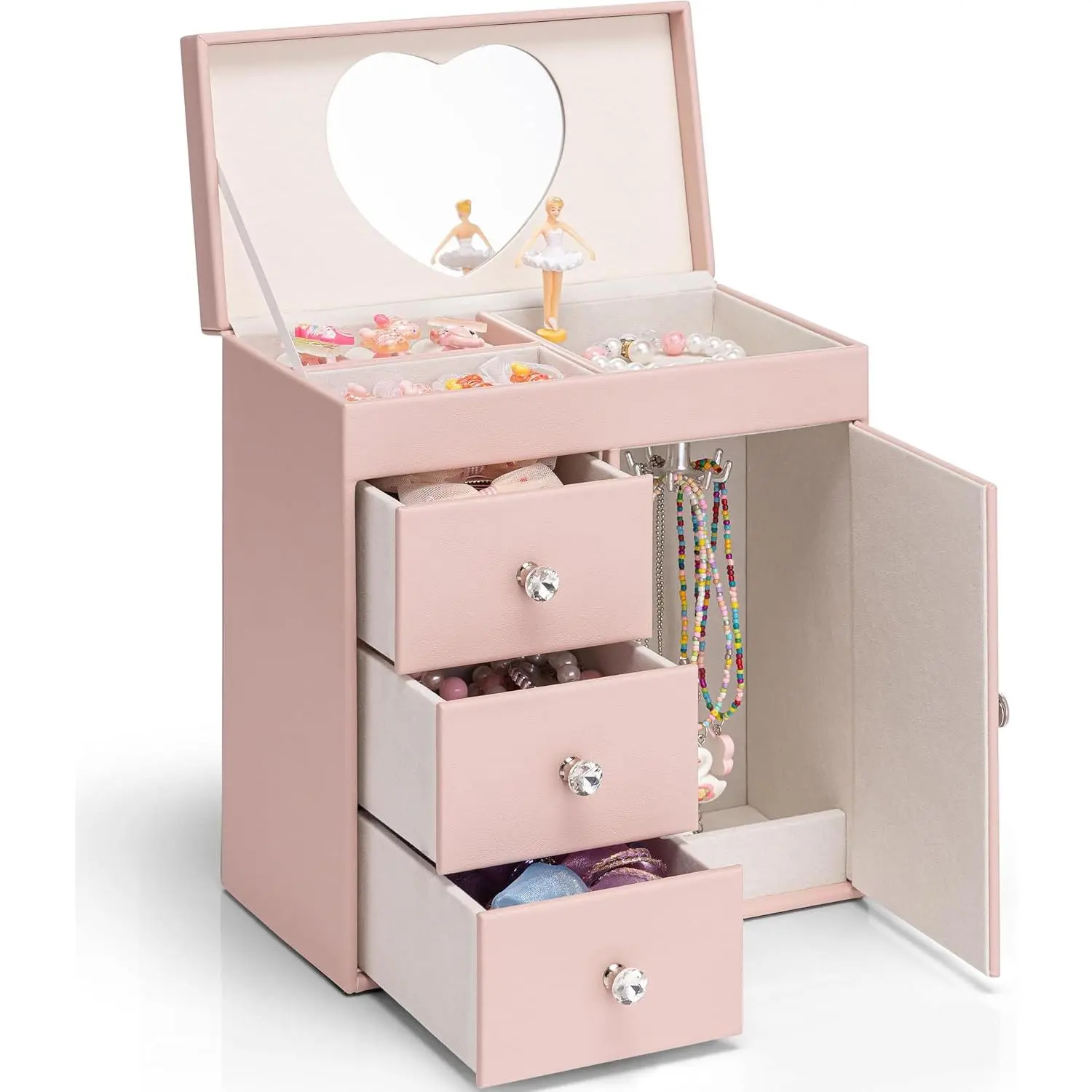 Musical  Box for Girls, Large  Music Box with Ballerina for Birthday Bedroom Decor, 4 Layer Girl  Gifts for Girls  -