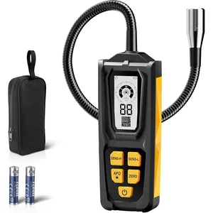 Natural Gas Leak Detector - Propane Leak Detector with 11-Inch Gooseneck for Natural Gas Detectors, Gas Detector Sniffer with Audible & Visual Alarm for Home Combustible Gas Propane Methane