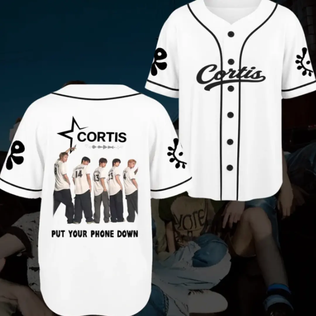 CORTIS Put Your Phone Down Tour Baseball Jersey Concert Outfit Gift For Fans, CORTIS Tour Fan Baseball Jersey Put Your Phone Down Concert Sports Shirt