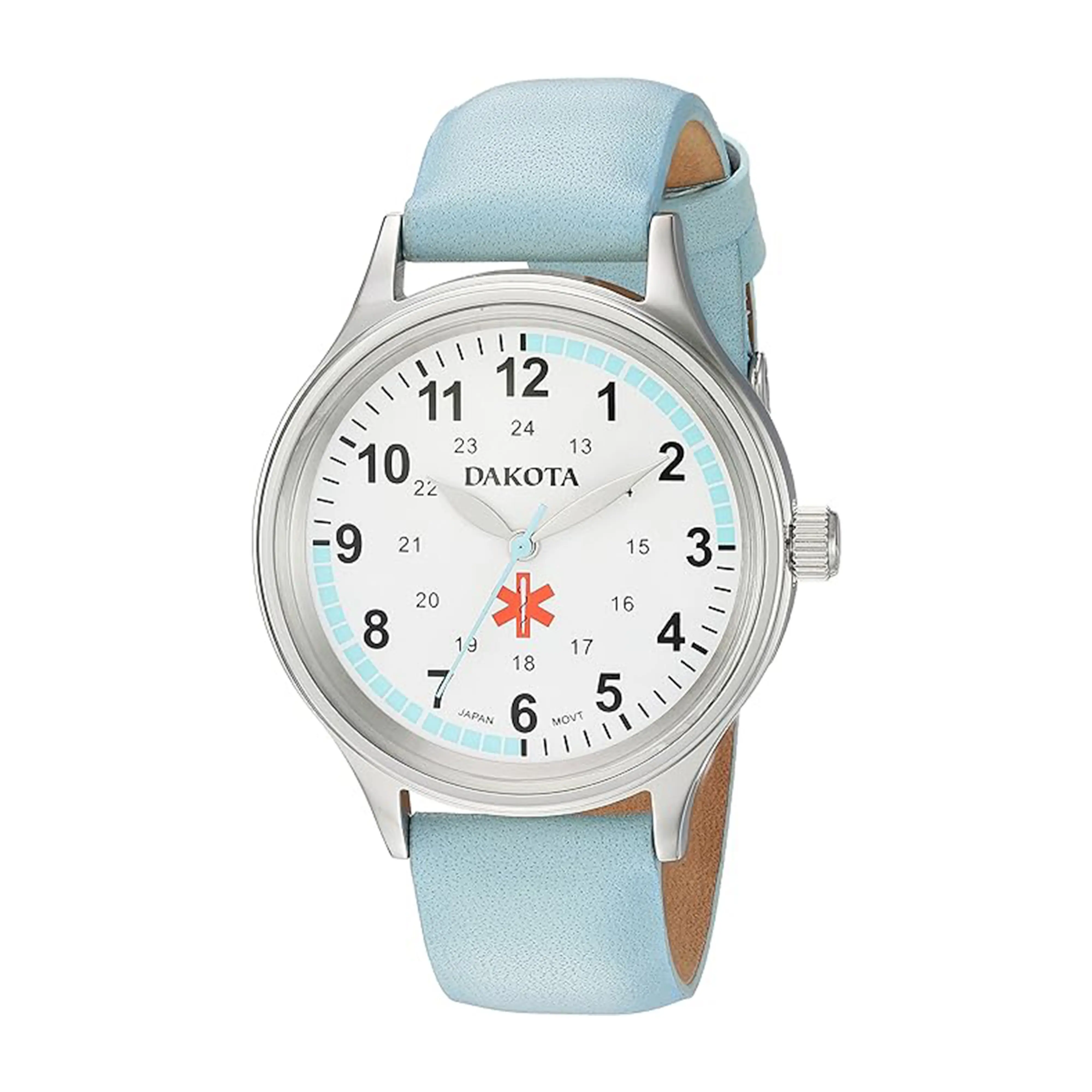 Dakota Ladies Nurse Watch for Nurse, Doctor, EMT and Medical Students – Scrub Watch, Easy Read Dial, Military Time with Second Hand