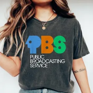 Protect PBS Logo T-shirt, Retro Public Broadcasting Service Shirt, 70s Nostalgia Sweatshirt, Classic TV Fans Gift, Political Protest Tee