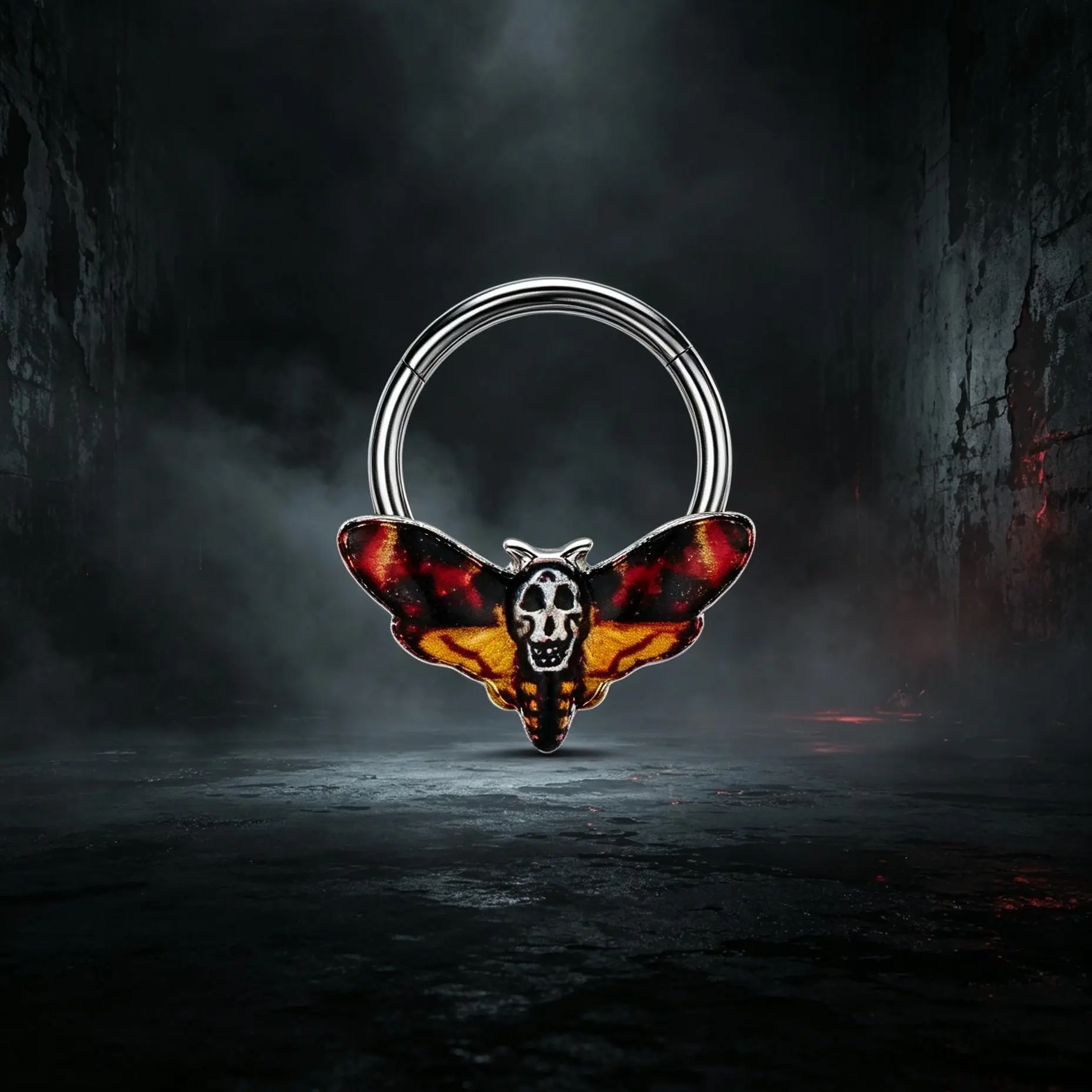 OUFER The Silence of the Lambs 16G Hinged Clicker Septum Ring