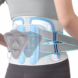 COFCARE Unisex Back Support Belt - Fashion Triangle Compression Brace with Pulley System, Adjustable Fit for Lower Back Pain Relief, Breathable for Gym Workouts, Office Use, Parent Gift