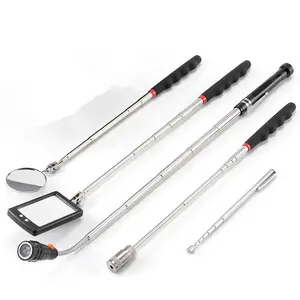 Telescoping Magnetic Pickup Tool Set, Hand Tools, Extendable Magnet Flashlight with Inspection Mirror, Cool Gadgets Gifts Idea for Men, Him, Husband, Handyman, Mechanic